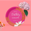 Search for hot pink and orange plates Colorful