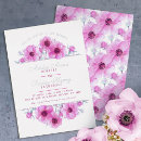 Search for anemone flower invitations Purple