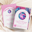 Search for glitter bachelorette party invitations Hot pink