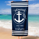 Search for just married beach towels Newlywed