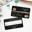 Search for credit style business cards Gold