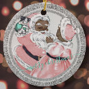 Search for black santa ornaments Vintage