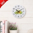 Search for sunflower kitchen clocks Country