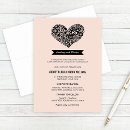 Search for hearts rehearsal dinner invitations For her