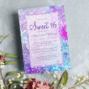 Search for teal sweet 16 invitations Glamourous