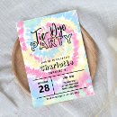 Search for tie dye party invitations Retro