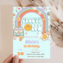 Recherche de rainbow flower invitations Rétro