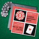 Search for casino birthday invitations Ace of hearts