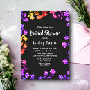 Search for neon bridal shower invitations Floral