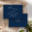 Search for navy blue rehearsal dinner invitations Minimalist