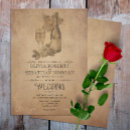 Recherche de vieux parchemin invitations Vintage