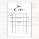 Search for guess the due date Black and white