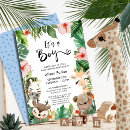 Search for zebra baby boy shower invitations Greenery