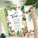 Search for tropical palm leaves baby shower invitations Jungle