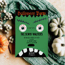 Search for monster faces invitations Spooky