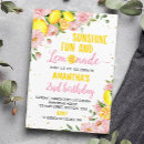 Search for sunshine lemonade invitations Watercolor