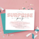 Search for teen surprise party invitations Elegant