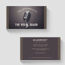 Recherche de vocalist business cards Élégant