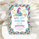 Recherche de sirène mignonne invitations Sous la mer