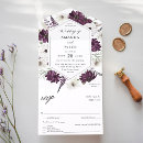 Search for royal purple wedding invitations Calligraphy