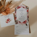 Recherche de rose rouge mariage invitations Rustique