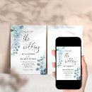 Recherche de bleu vert mariage invitations Feuilles eucalyptus