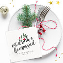 Search for christmas napkins typography