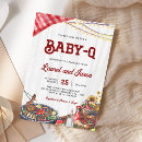 Recherche de barbecue baby shower invitations Rustique