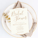 Search for ivory bridal shower invitations Minimalist