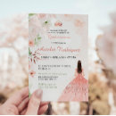 Search for crown quinceanera invitations Blush pink