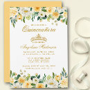 Search for yellow quinceanera invitations Quinceañera