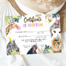 Search for jungle animal note cards Tropical