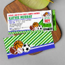 Search for sports ticket invitations Baby