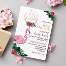 Search for tropical flamingo invitations Pink floral