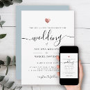 Search for modern rose gold wedding invitations Minimalist
