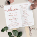 Search for rose gold wedding programs Chic