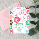 Search for sweet one 1st birthday invitations Pink