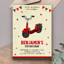 Search for scooter birthday invitations Cute