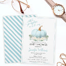 Search for white baby boy shower invitations Little pumpkin