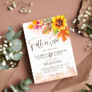 Search for watercolor floral foliage wedding invitations Autumn