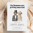 Recherche de mariage chien cartes invitations Mes humains se marient