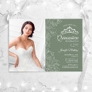 Search for mint green quinceanera invitations Tiara