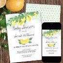Recherche de lemon baby shower invitations Méditerranéen