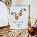 Search for boys birthday party posters Beary first birthday