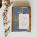 Search for steel blue wedding invitations Boho