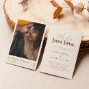 Search for love wedding invitations boho