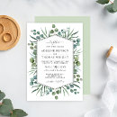 Search for geometric greenery wedding invitations Eucalyptus
