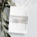 Search for wedding invitation belly bands Modern