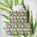 Search for wild one wrapping paper Giraffe