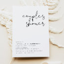 Search for modern couples shower invitations Black and white